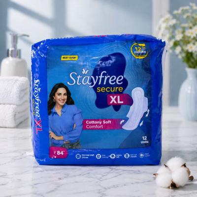 Stayfree Secure XL Sanitary Pads (12 Pads | XL Size