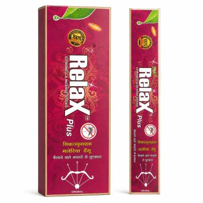 RELAX PLUS CITRONELLA INCENSE STICKS - 1 Pack