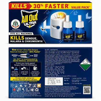 ALL OUT ULTRA LIQUID VAPORISER VALUE -  1 PACK
