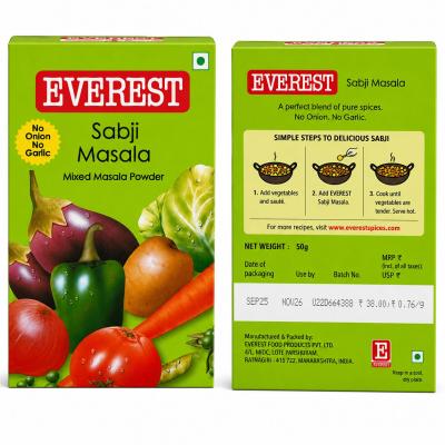 EVEREST SABJI MASALA MIXED MASALA POWDER - 50g