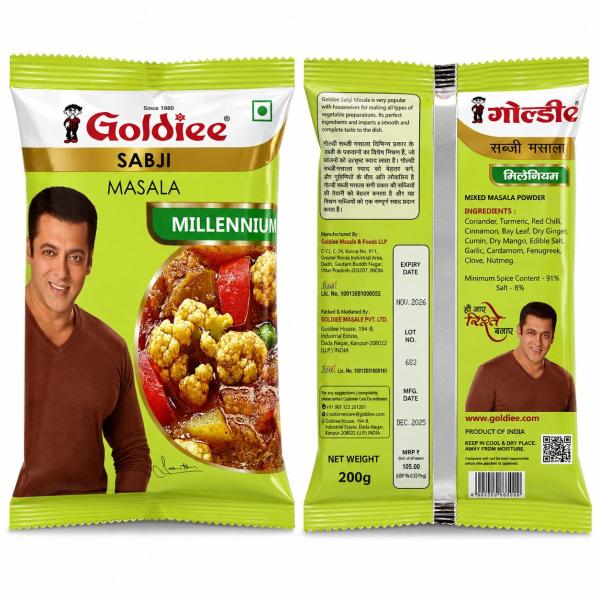 GOLDIEE SABJI MASALA  – 200gm