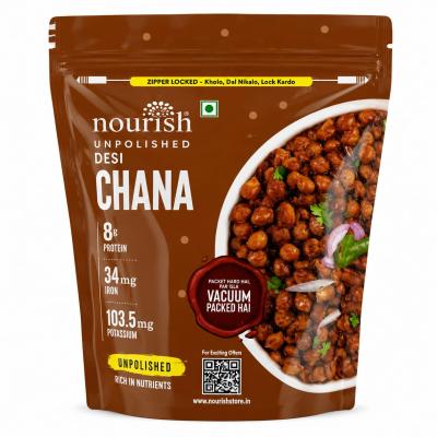 NOURISH UNPOLISHED DESI CHANA - 500g