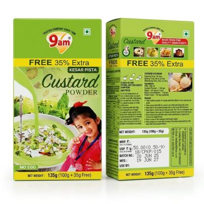 9AM KESAR PISTA CUSTARD POWDER - 135gm